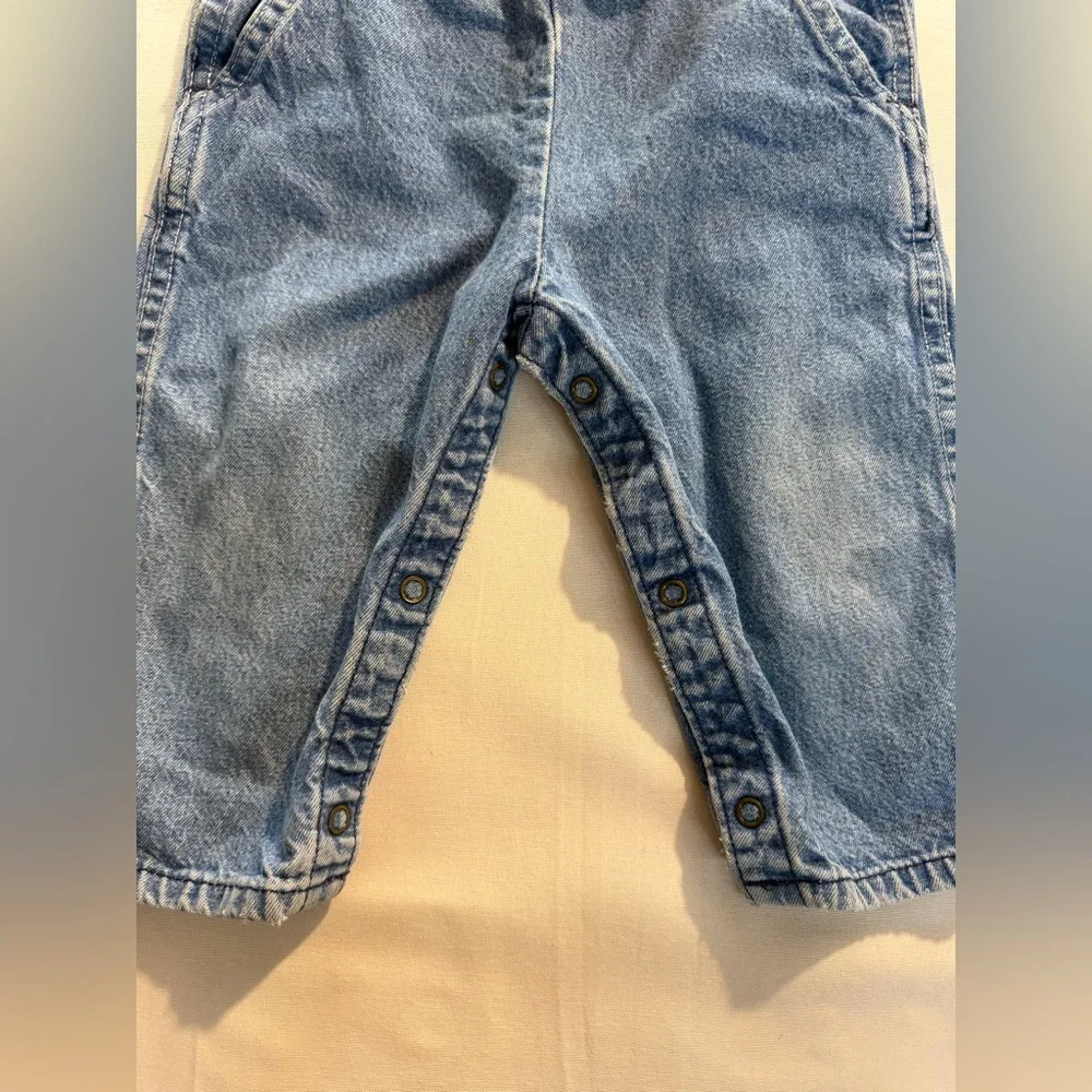 Oshkosh B'Gosh VTG Denim‎ Jean Overall Light Wash Size 24 Months